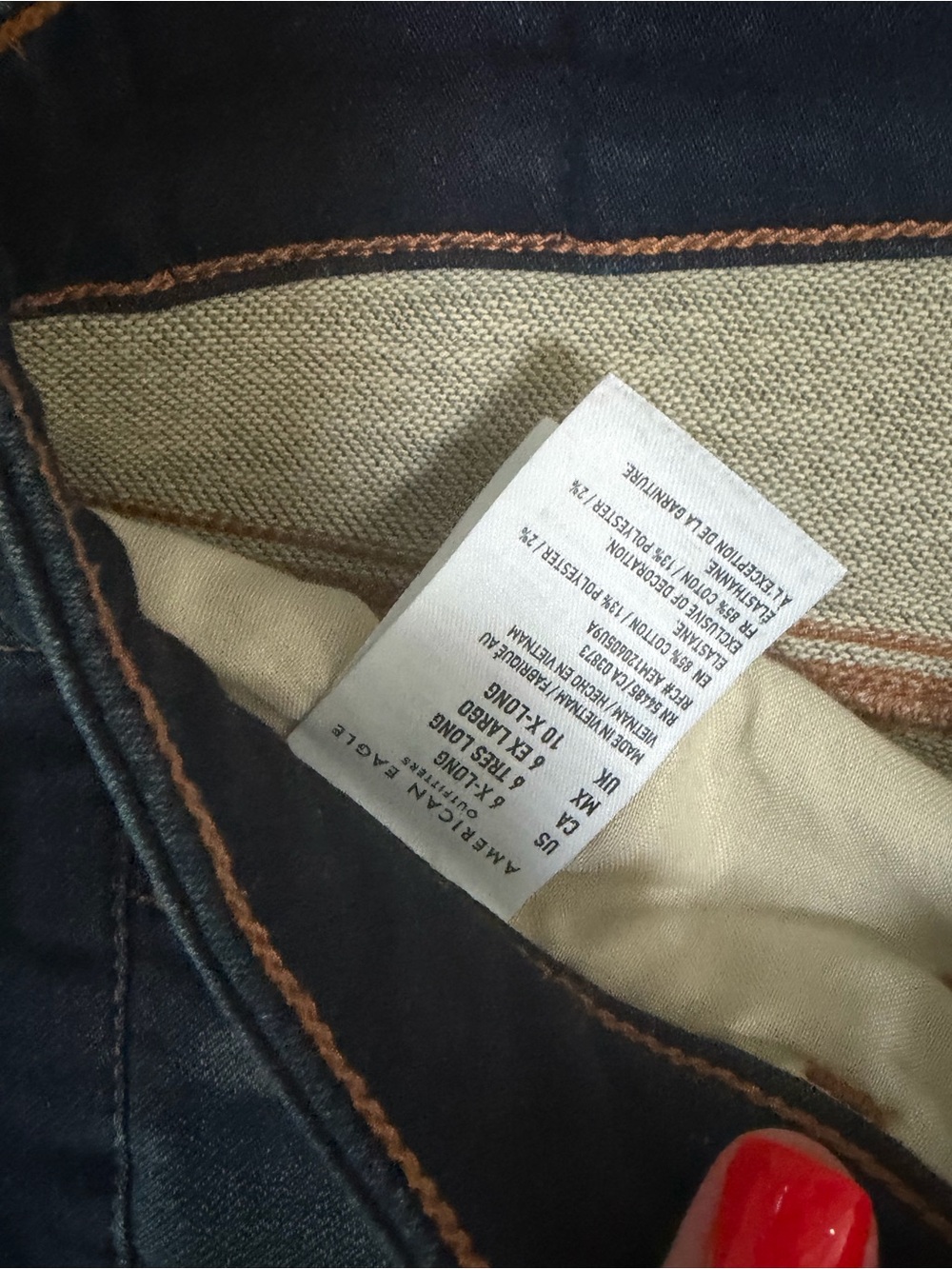 American Eagle Ripped Stretchy Skinny Jeans - Picture 12 of 14